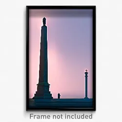 Pixel Art Poster - Well Made Obelisk (8 Bit Psychedelic Trippy Video Game Print)