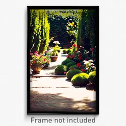 Pixel Art Poster - Unkempt Garden (8 Bit Psychedelic Trippy Video Game Print)