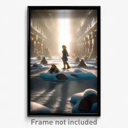Pixel Art Poster - Frozen Commune (8 Bit Psychedelic Trippy Video Game Print)