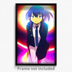 Pixel Art Poster - Terrific Anime (8 Bit Psychedelic Trippy Video Game Print)