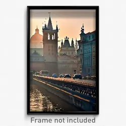 Pixel Art Poster - Advanced Prague (8 Bit Psychedelic Trippy Video Game Print)