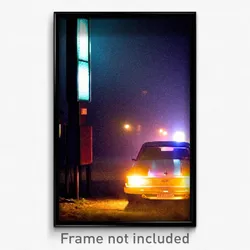 Pixel Art Poster - Dim County (8 Bit Psychedelic Trippy Weird Video Game Print)