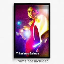 Pixel Art Poster - Villainous Bailey (8 Bit Psychedelic Trippy Video Game Print)