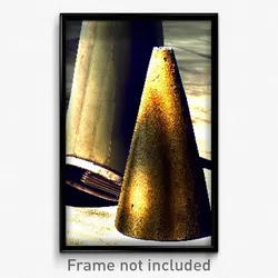Pixel Art Poster - Aged Cone (8 Bit Psychedelic Trippy Weird Video Game Print)
