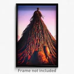 Pixel Art Poster - Webbed Mound (8 Bit Psychedelic Trippy Video Game Print)