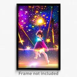 Pixel Art Poster - Starry Haberdashery (8 Bit Psychedelic Video Game Print)