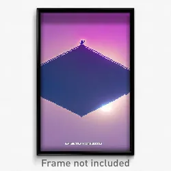 Pixel Art Poster - Pure Meander (8 Bit Psychedelic Trippy Video Game Print)