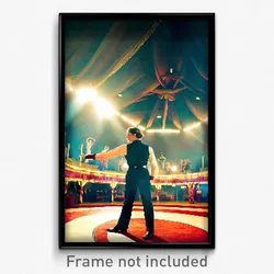 Pixel Art Poster - Elegant Circus (8 Bit Psychedelic Trippy Video Game Print)