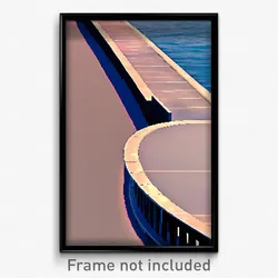 Pixel Art Poster - Flawless Wharf (8 Bit Psychedelic Trippy Video Game Print)
