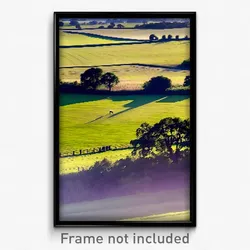 Pixel Art Poster - Pristine Pasture (8 Bit Psychedelic Trippy Video Game Print)