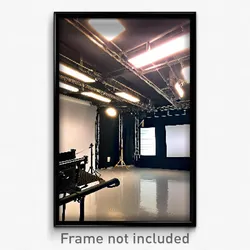 Pixel Art Poster - Stylish Movie Studio (8 Bit Psychedelic Video Game Print)