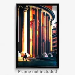 Pixel Art Poster - Brisk Rome (8 Bit Psychedelic Trippy Weird Video Game Print)