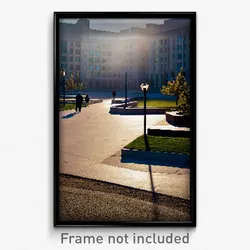 Pixel Art Poster - Barren Campus (8 Bit Psychedelic Trippy Video Game Print)