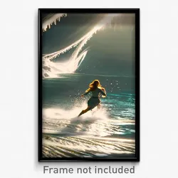 Pixel Art Poster - Graceful Runoff (8 Bit Psychedelic Trippy Video Game Print)