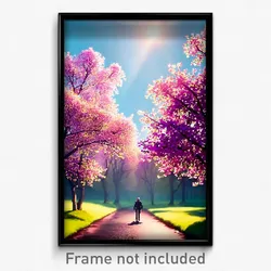 Pixel Art Poster - Stupendous Spring (8 Bit Psychedelic Trippy Video Game Print)