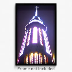 Pixel Art Poster - Unique Belfry (8 Bit Psychedelic Trippy Video Game Print)