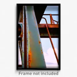 Pixel Art Poster - Rusty Slide (8 Bit Psychedelic Trippy Weird Video Game Print)