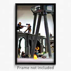Pixel Art Poster - Miniature Forgeworks (8 Bit Psychedelic Video Game Print)