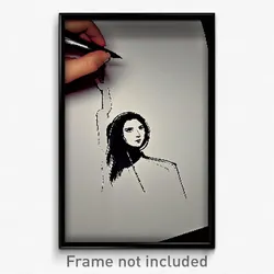 Pixel Art Poster - Uncommon Drawing (8 Bit Psychedelic Trippy Video Game Print)