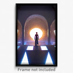 Pixel Art Poster - Cultured Chamber (8 Bit Psychedelic Trippy Video Game Print)