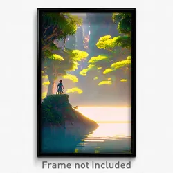 Pixel Art Poster - Wild Esplande (8 Bit Psychedelic Trippy Video Game Print)