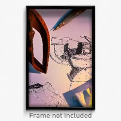Pixel Art Poster - Rusty Drawing (8 Bit Psychedelic Trippy Video Game Print)