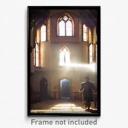 Pixel Art Poster - Bumpy Almshouse (8 Bit Psychedelic Trippy Video Game Print)