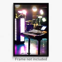 Pixel Art Poster - Dirty Music Studio (8 Bit Psychedelic Video Game Print)