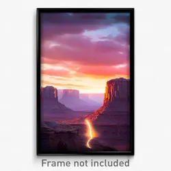 Pixel Art Poster - Jaw Dropping Mesa (8 Bit Psychedelic Trippy Video Game Print)