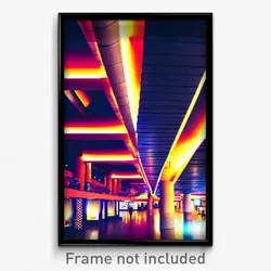 Pixel Art Poster - Fabulous Barbican (8 Bit Psychedelic Trippy Video Game Print)