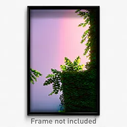 Pixel Art Poster - Leafy Corner (8 Bit Psychedelic Trippy Video Game Print)