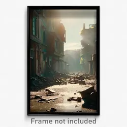 Pixel Art Poster - Neglected Earthquake (8 Bit Psychedelic Video Game Print)
