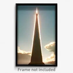 Pixel Art Poster - Voluminous Obelisk (8 Bit Psychedelic Video Game Print)