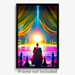 Pixel Art Poster - Flamboyant Duchy (8 Bit Psychedelic Trippy Video Game Print)