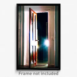 Pixel Art Poster - Clear Door (8 Bit Psychedelic Trippy Weird Video Game Print)