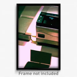 Pixel Art Poster - Shady Printer (8 Bit Psychedelic Trippy Video Game Print)