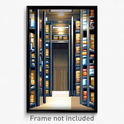 Pixel Art Poster - Incredible Storage Room (8 Bit Psychedelic Video Game Print)