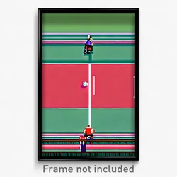 Pixel Art Poster - Enormous Court (8 Bit Psychedelic Trippy Video Game Print)