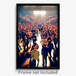Pixel Art Poster - Crowded University (8 Bit Psychedelic Video Game Print)