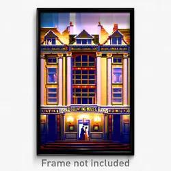 Pixel Art Poster - Fancy Counting House (8 Bit Psychedelic Video Game Print)