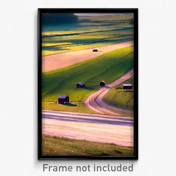 Pixel Art Poster - Tremendous Pasture (8 Bit Psychedelic Video Game Print)