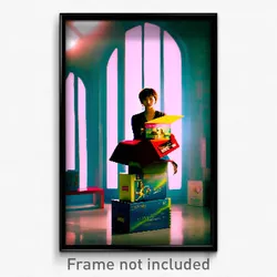 Pixel Art Poster - Accomplished Shoebox (8 Bit Psychedelic Video Game Print)