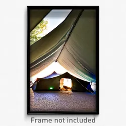 Pixel Art Poster - Unwelcoming Tent (8 Bit Psychedelic Trippy Video Game Print)