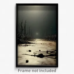 Pixel Art Poster - Barren Parish (8 Bit Psychedelic Trippy Video Game Print)
