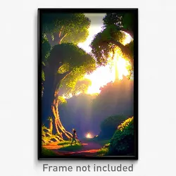 Pixel Art Poster - Authentic Grove (8 Bit Psychedelic Trippy Video Game Print)