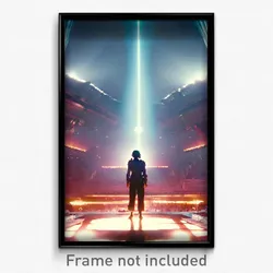 Pixel Art Poster - Massive Respite (8 Bit Psychedelic Trippy Video Game Print)