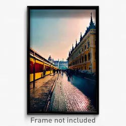 Pixel Art Poster - Unkempt Budapest (8 Bit Psychedelic Trippy Video Game Print)