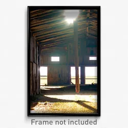 Pixel Art Poster - Rundown Barn (8 Bit Psychedelic Trippy Video Game Print)