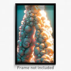 Pixel Art Poster - Bubbly Vein (8 Bit Psychedelic Trippy Weird Video Game Print)