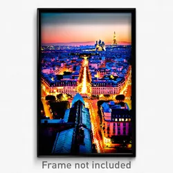 Pixel Art Poster - Brilliant Paris (8 Bit Psychedelic Trippy Video Game Print)